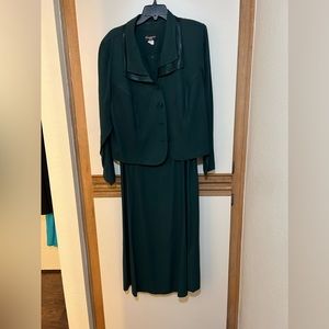Dark Hunter Green Suit Dress